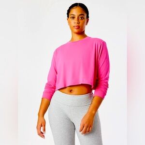 Outdoor Voices Long-Sleeve Crop T